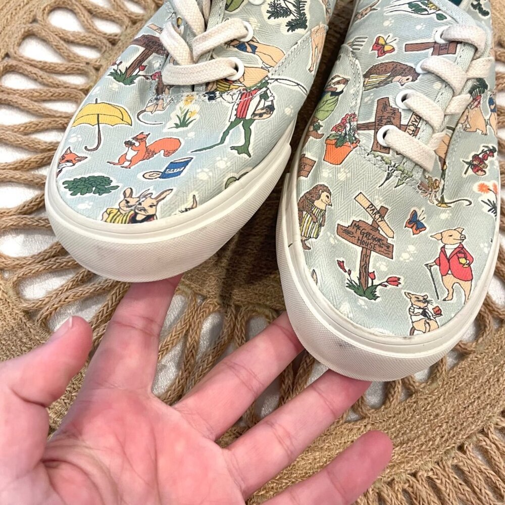 Seavees Legend Sneaker Peter Rabbit Size 6Y Easter Spring Blue - Picture 7 of 8